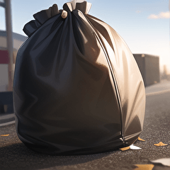 realistic trash bag