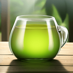 realistic green tea