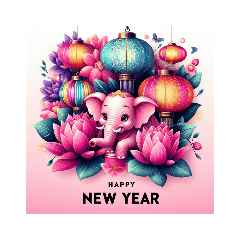 Kartu Tahun Baru Oriental