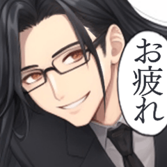 glasses boy(black hair long hair)