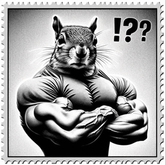 Muscle Squirrel Power Stamps!