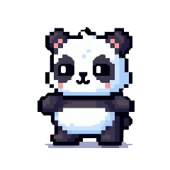 Panda Pixel Lucu