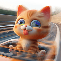 An orange cat (Speed Up The World)