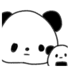 Fun-looking pandas and onigiri
