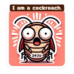 Be Kind to Cockroaches Stickers 2