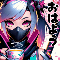 Kunoichi(female Ninja) Sticker