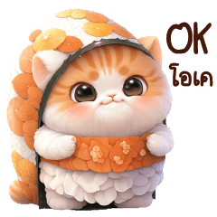 CUTE CAT : SUSHI COSTUME