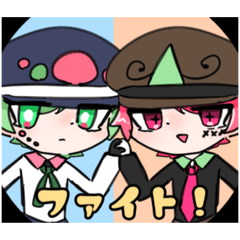仲良し双子の悪魔ちゃん