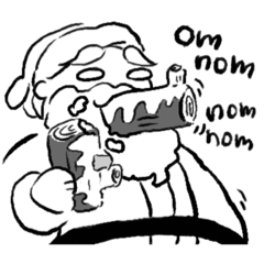 Laozi Xmas and New Year stickers