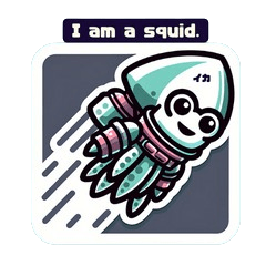 Fall in Love with Squid Stickers 1