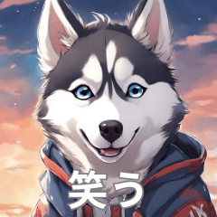 Husky dog LINE stickers