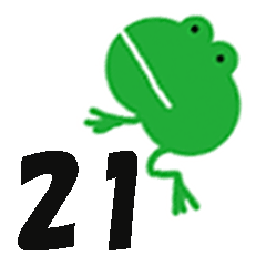 Green little frog 21