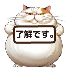 fat cat Sticker by keimaru