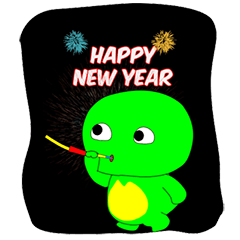 Dino cadel Happy New Year