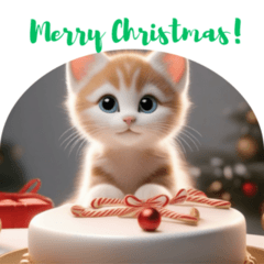 Merry Christmas from cute animals