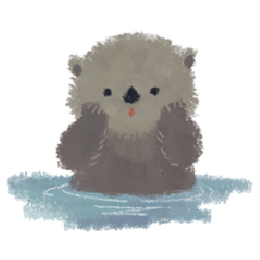 The fluffy otter