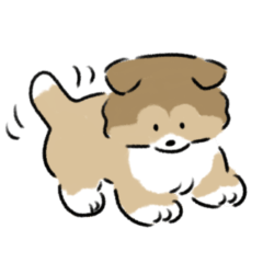 Shetland sheepdog puppy contact sticker