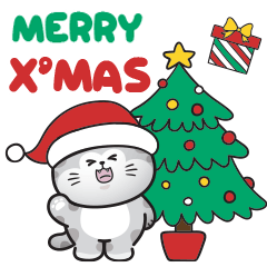Cute Cat "Nana"-Christmas Theme