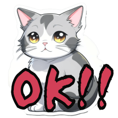 All-Year Tsundere Cat Stickers