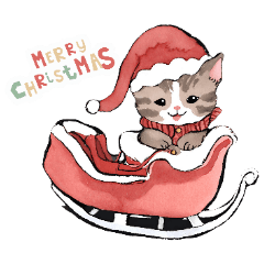 Merry Christmas with cats!