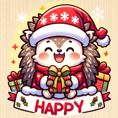 Hedgehog Santa's Holiday