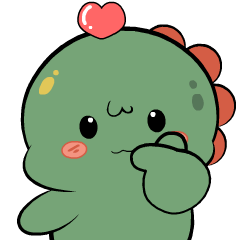 Green Dino 3 : Animated Stickers