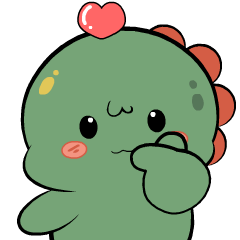 Green Dino 3 : Animated Stickers
