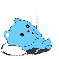 meo Kucing biru yang lucu