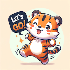 "Whimsical Tiger: 40 Playful Stickers"