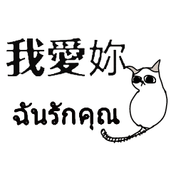 泰文泰國台灣中文國語翻譯可愛貓咪 3