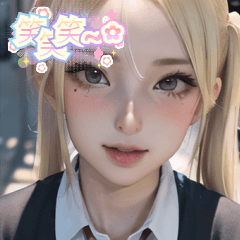 blonde gyaru girlfriend  JP