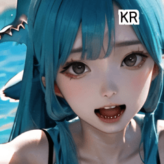 KR sea shark girl  A