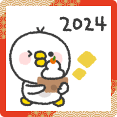 natural bird sticker #2024-2