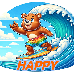 Surf's Up with Bear!