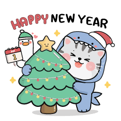 แมวฉลามอ้วนน่ารัก : คริสต์มาส & ปีใหม่