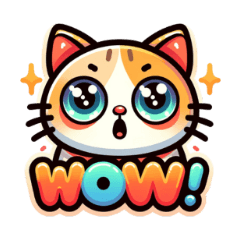 Too cute cat sticker