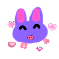 紫色兔表情包