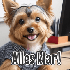 AI-Generated Dogs 02: Office Workers DE