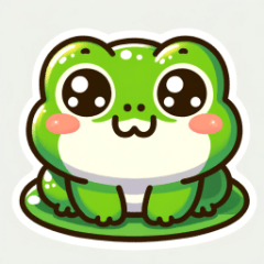 Cheery Frog Stickers