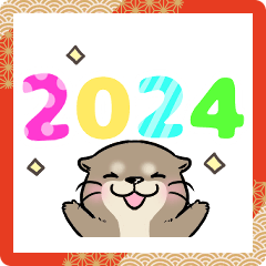 Animated "Kawauso-san" New Year 2024