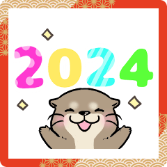 Animated "Kawauso-san" New Year 2024