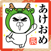 Attractive eye's cat New Year 2024