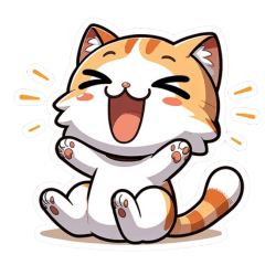 Cat Sticker(Tabby cat)