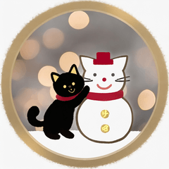 Christmas cats Sticker