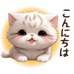 scottish fold cat Sticker by keimaru