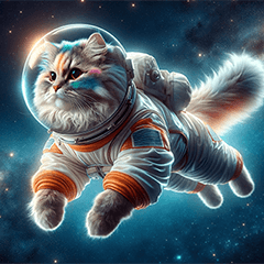 宇宙の中の猫４