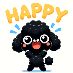 Black Toy Poodle's Emotion Diary