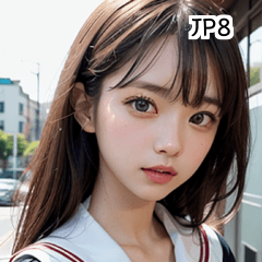 JP8 4K Sailor Suit Girl