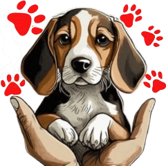 Beagle_doggo<Sticker>for daily use