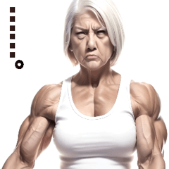 Muscular grandma
